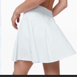 lululemon Tennis Skirt Skort Women  2 Almost Blue Pleated Athleisure Activewear.